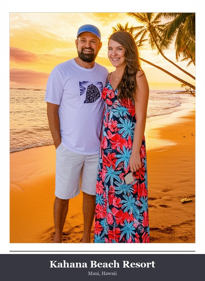 Kahana Beach Resort green screen template