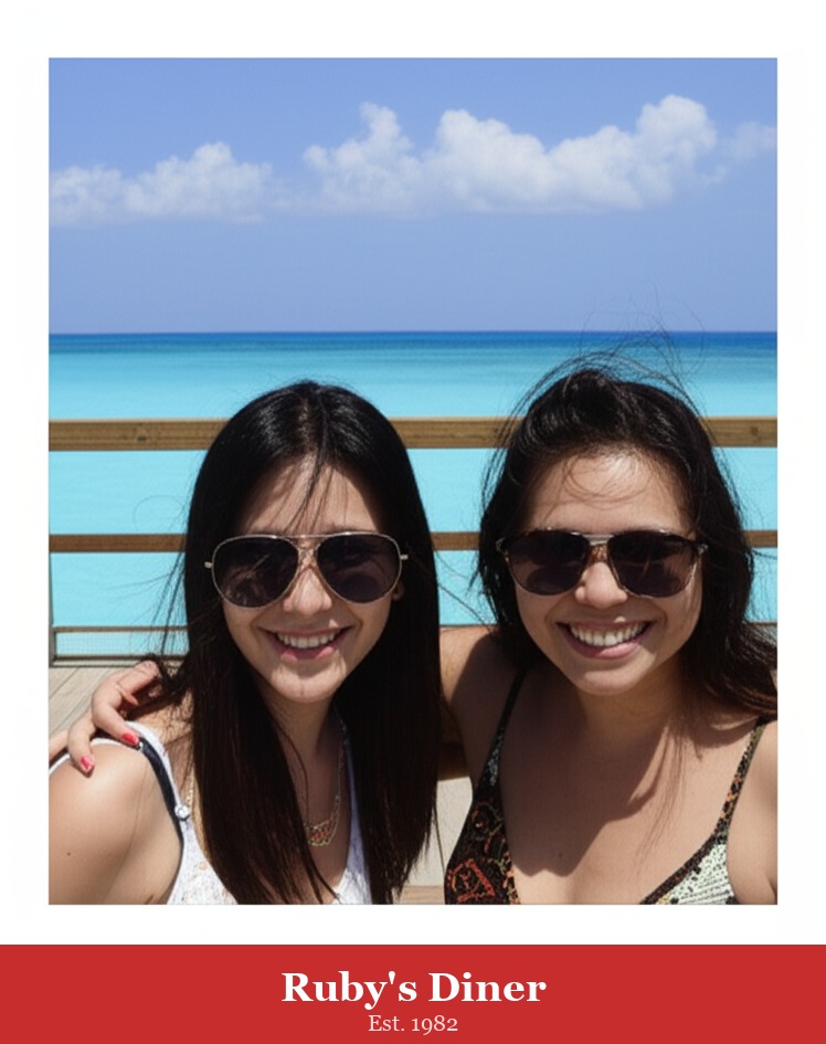Rubys Diner green screen template