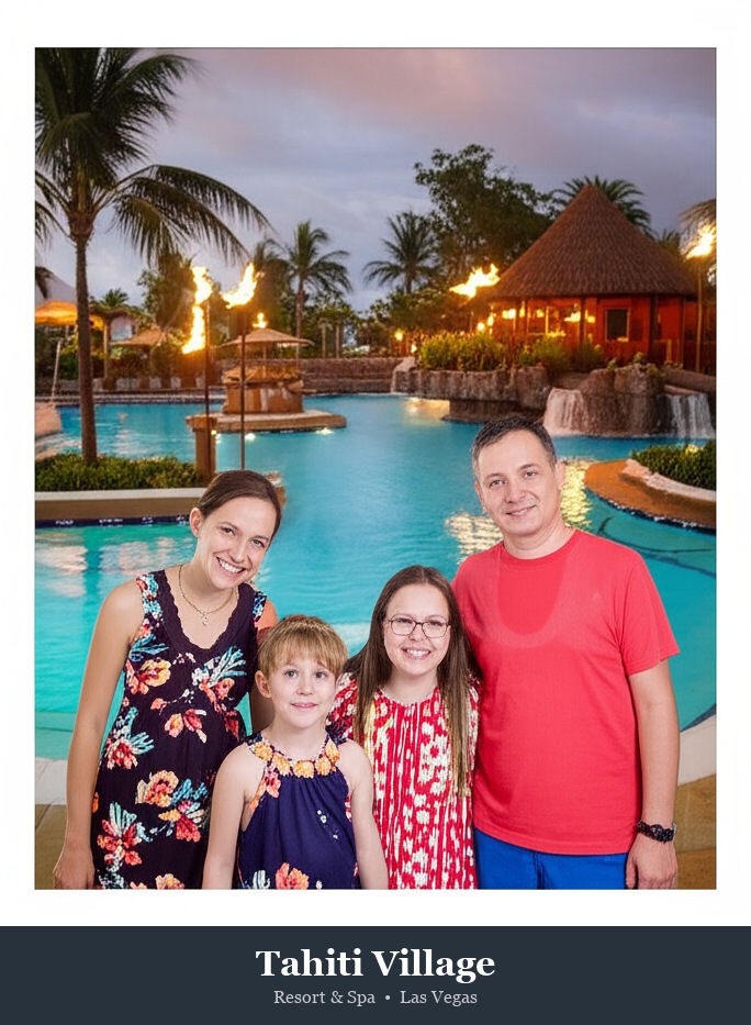 Tahiti Village Resort green screen template